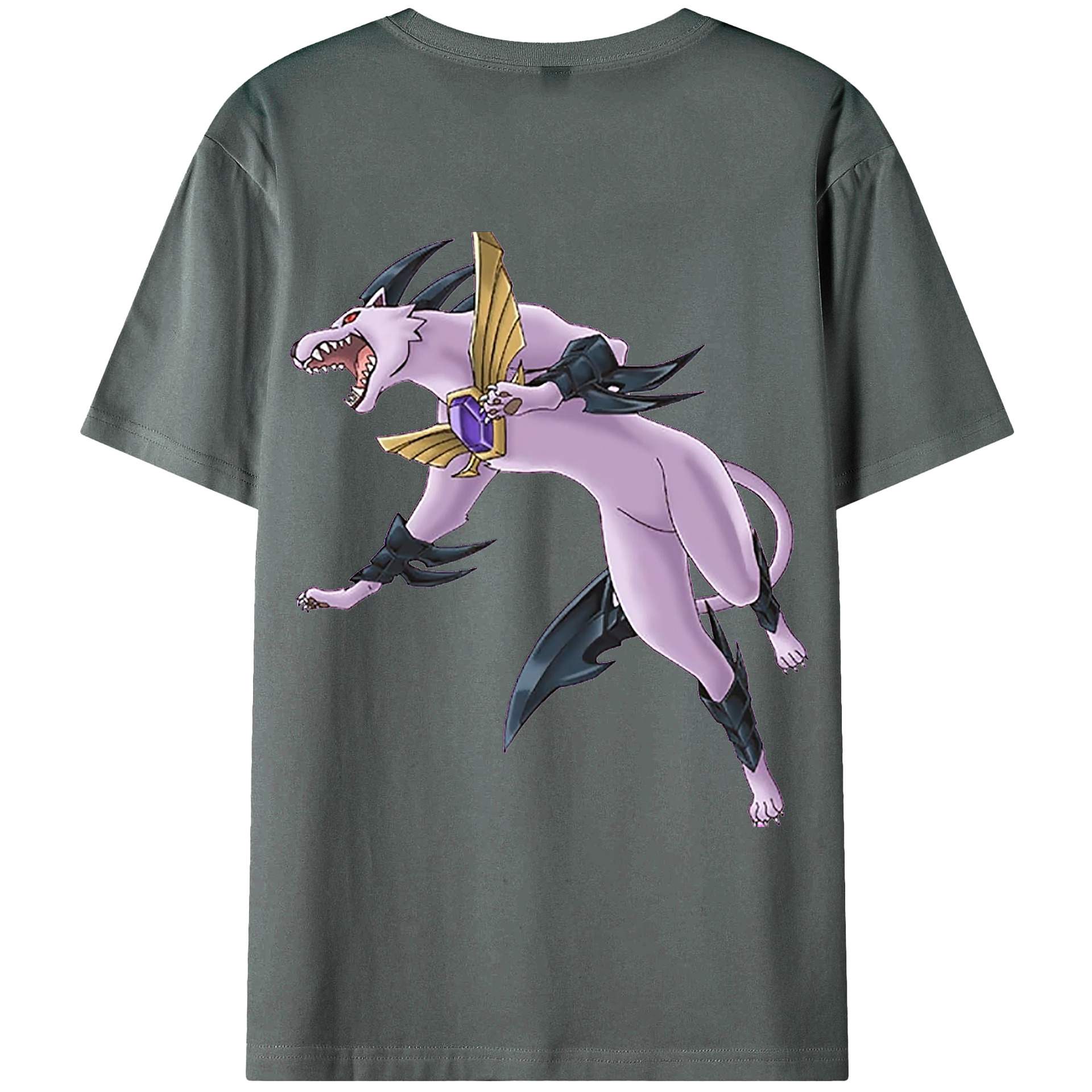（画像用） 遊☆戯☆王 Yu-Gi-Oh! 綿100％ メンズ半袖Tシャツ（バックプリント） 通気性